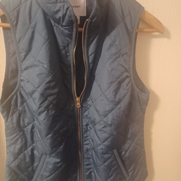 OLD NAVY BLUE NYLON VEST - Picture 5 of 6